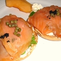 Cheese and Salmon Bagel Ww