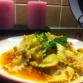 Cheese Ravioli with Fresh Tomato and Artichoke Sauce
