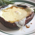 Cheese topped Portabella Mushrooms