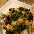 Cheese Tortellini Salad with Sun-dried Tomato Vinaigrette