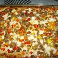 Chicago Style Italian Sausage And Pepper Deep Dish Pizza