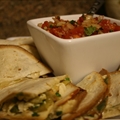 Chicken and Brie Quesadillas with Chipotle Salsa