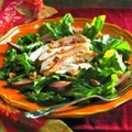 Chicken and Pear Salad on Arugula