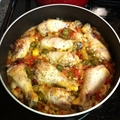 Chicken and Rice Dinner in a Skillet