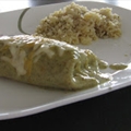 Food Nanny's Chicken Burritos with Salsa Verde and Lime