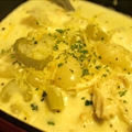 Chicken & Gnocchi Soup with Bay Scallops