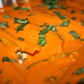 Chicken Manicotti with Roasted Red Bell Pepper Sauce