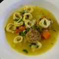 Chicken Meatball and Tortellini Soup