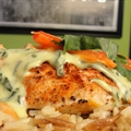 Chicken with Feta Spinach Sauce