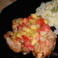 Chicken With Peach Salsa