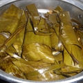 Chilahuates (Banana Leaf Wrapped Tamales)