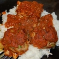 Chipotle Meatballs - El Naranjo Restaurant, Oaxaca, Mexico