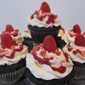 Chocolate Cupcakes with Raspberry Frosting