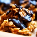 Chocolate Peanut Butter Cornflake Cookies
