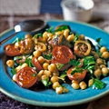 Chickpea, Tomato and Chorizo Salad