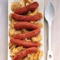 Cider-Simmered Brats with Apples and Onions