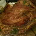 Cilantro Stuffed Tri-tip Roast