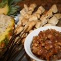 Citrus Chicken Satay with Peanut Sauce