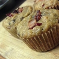 Coconut flour, bacon, banana, chocolate chip muffins