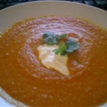Cold Carrot Soup with Indian Spices