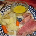 Corned Beef and Cabbage with a Mustard Sauce