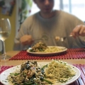 Cornfed Chicken with White Wine And Mushroom Sauce
