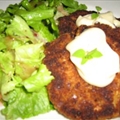 Crab And Salmon Cake with Coriander And Lemon Dressing
