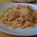 Cream Italian pasta with chicken