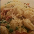 Creamy Gnocchi with Sweet Peas and Prosciutto