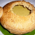 Creamy Split Pea and Garbanzo Soup