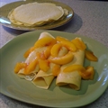 Crepes with Peaches
