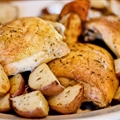 Crispy Rosemary Chicken and Fries