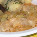 Croatian cabbage stew (“prisiljeno zelje”)