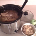 Crockpot Sourkraut and Pork with Apples