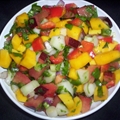 Cucumber, Mango and Plum Salsa
