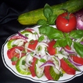 Cucumber, Onion and Tomato Salad