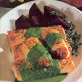 Curry vegetable Pasties whith Spinach sauce