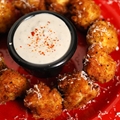 Deep Fried Artichoke Hearts with Gorgonzola Dipping Sauce