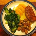 Duck Breast with Peach and Marsala Sauce