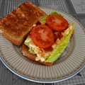 Egg Salad, Bacon, Lettuce and Tomato Sandwiches