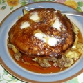 Egg Sausage Pancake Sandwich