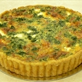 Feta, Onion, Spinach and Pepper Quiche