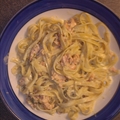 Fettuccine with Smoked Salmon, Vodka and Dill