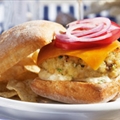 Fish Burger With Lemon Aioli