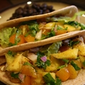 Fish Tacos with Mango Salsa Verde