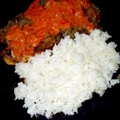 Fish with Potato Crust and Red Pepper Sauce