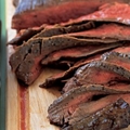 Flank Steak with Onions, Peppers, and Beans