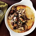 POLENTA- Fontal Polenta with Mushroom Saute