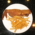 Fried Fish, Tartar Sauce, French Fries and Hushpuppies