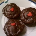Ganache-topped Brownie Bites